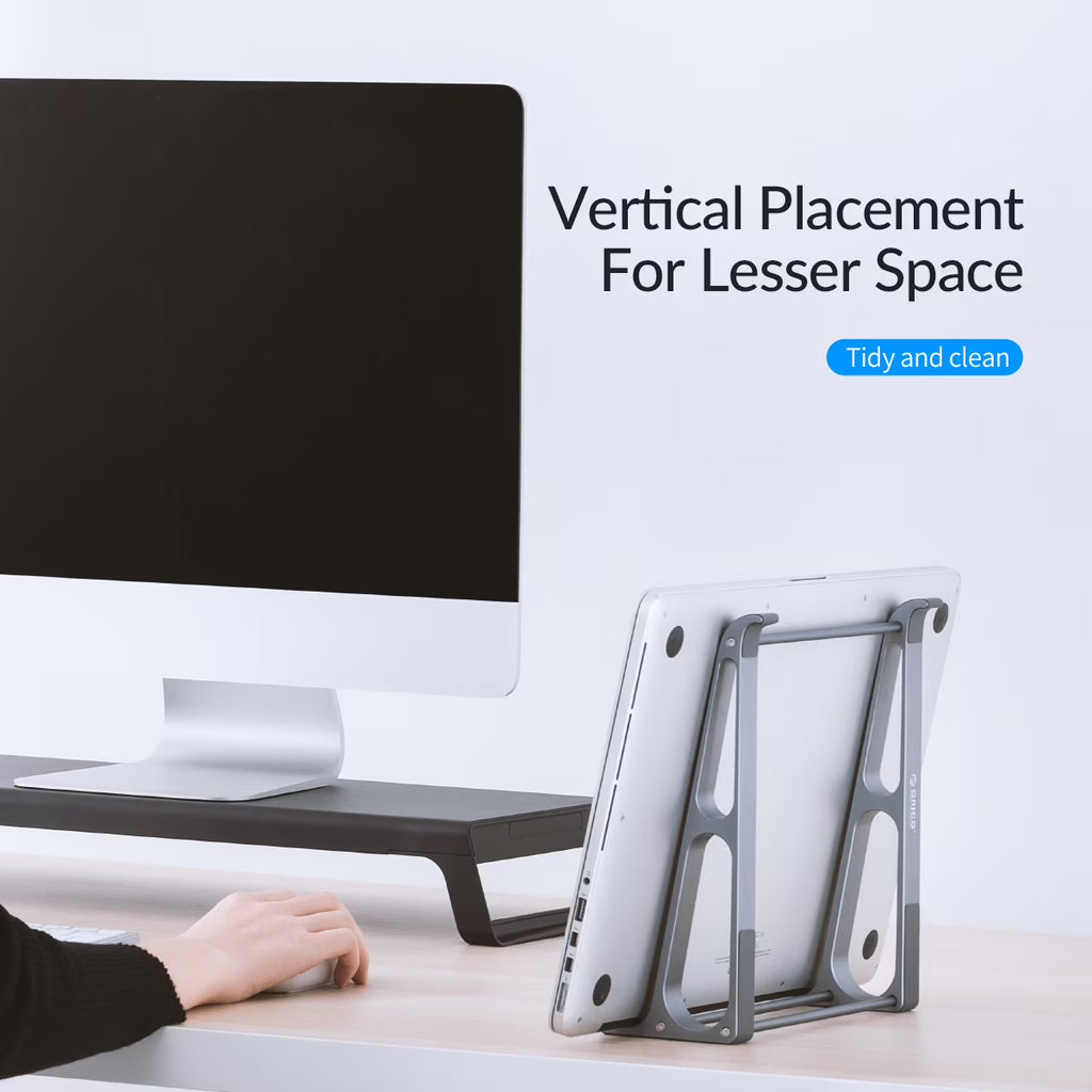 ORICO Ergonomic Desk Laptop Stand for 11–17.4" Laptop Aluminum Stable Computer Riser