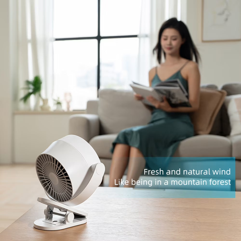 Rechargeable Desk Fan, 1–100 Speeds LED Digital Display Table Fan, Battery Powered Air Circulation Cooling for Office Bedroom Kitchen Travel