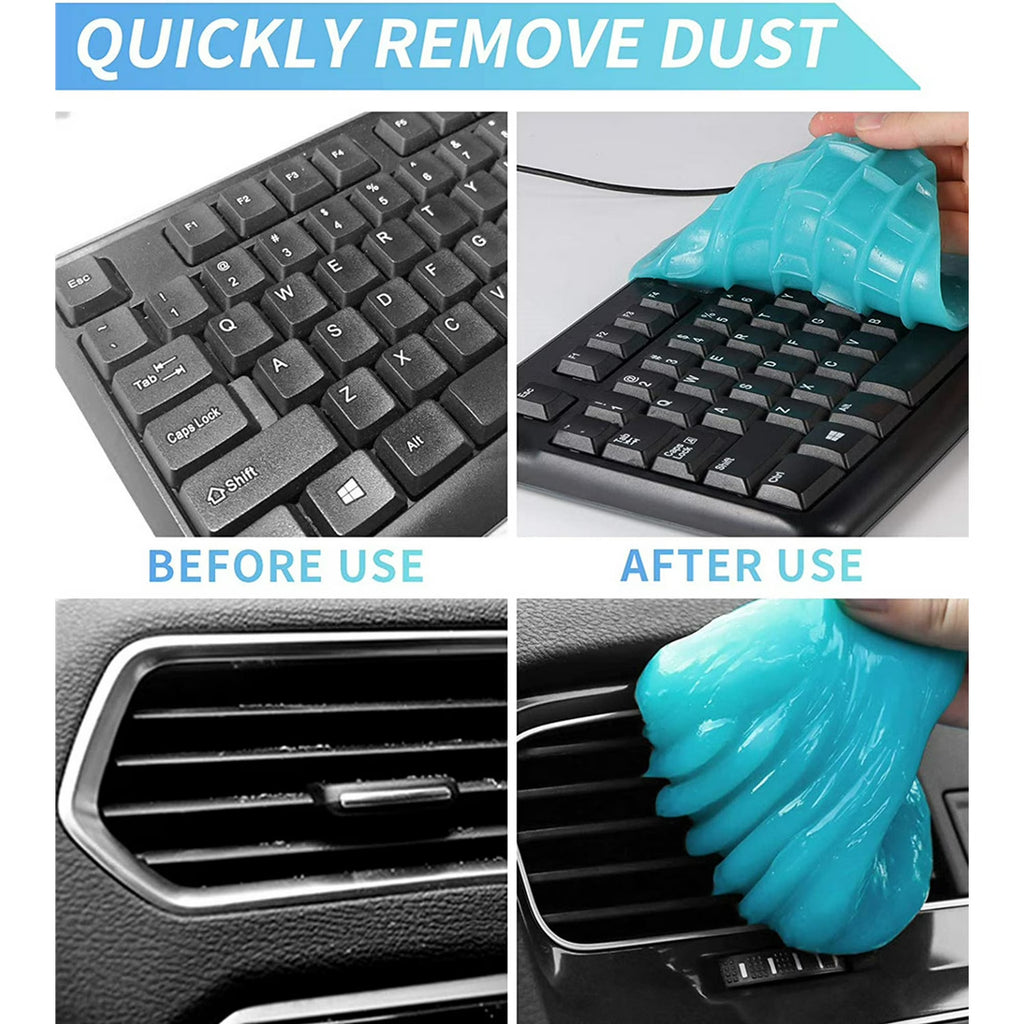 Universal Keyboard Cleaner Gel Jelly, Super Cleaning Gel Sticky Jelly Cleaner for PC, Laptop, Air Vent, Furniture, Computer