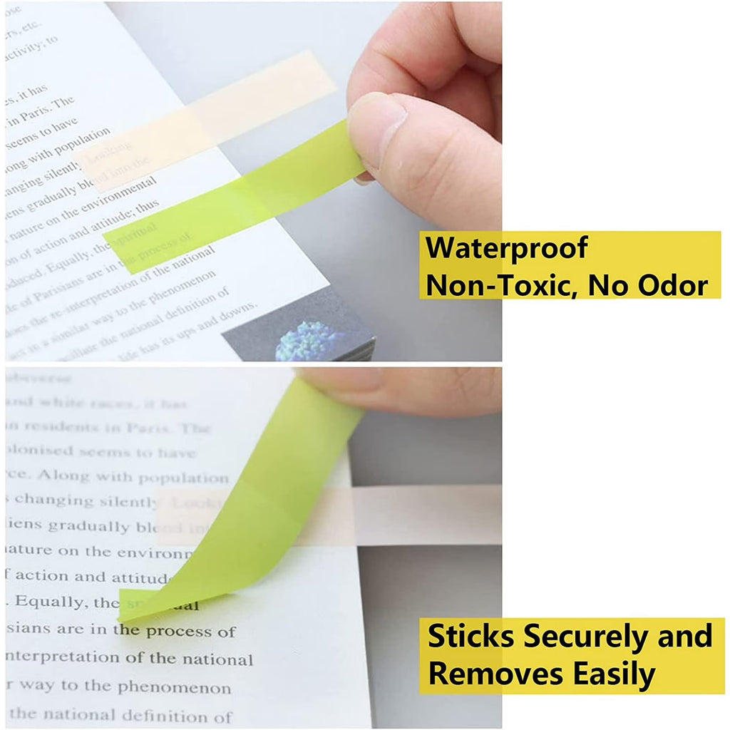 Meilimei- 3600pcs Sticky Tabs, 180 Color Book Tabs, Transparent Sticky Note Tabs, Writable and Repositionable Book Flags Strip Index Tabs, Colorful Page Markers Annotation Tabs Post Tabs